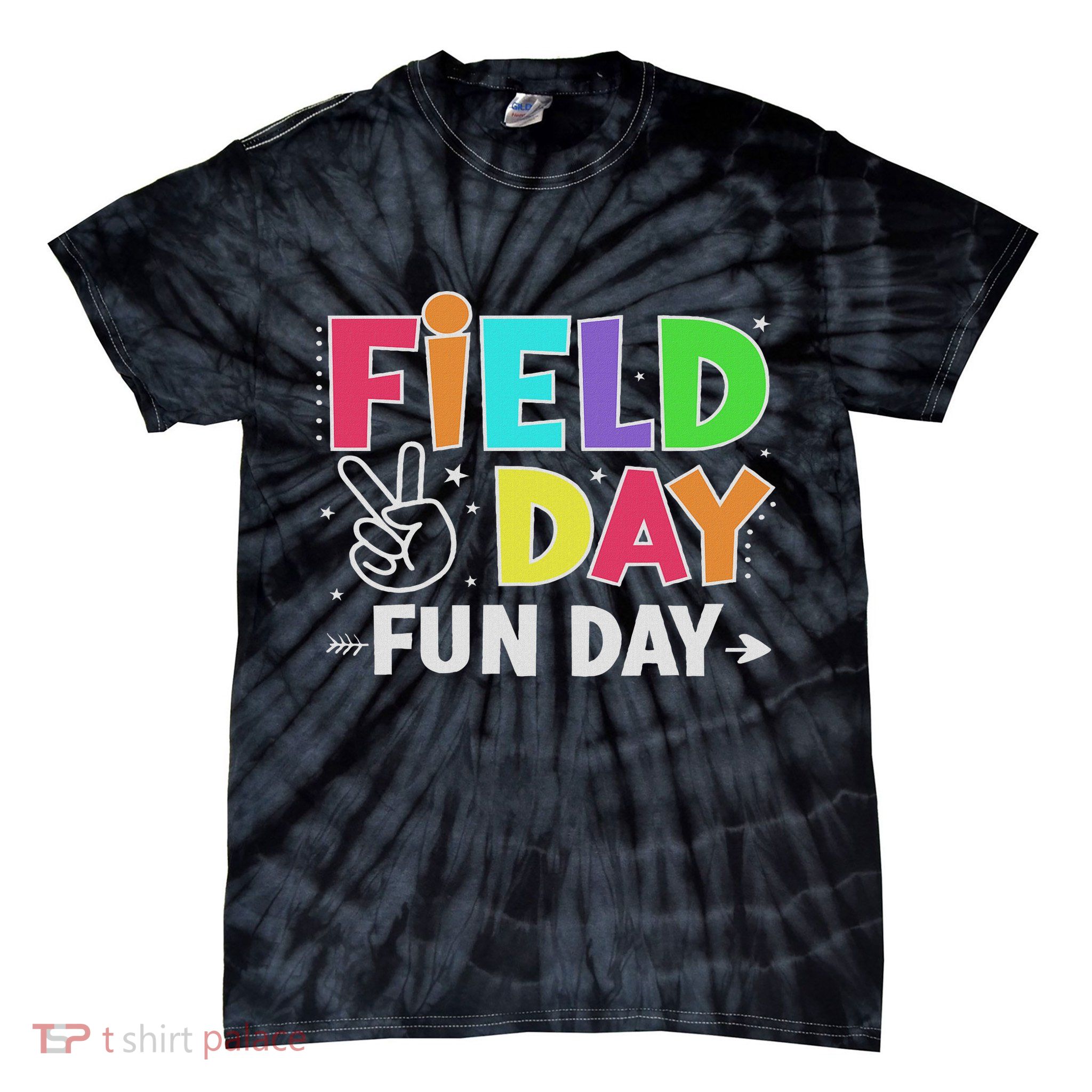 Field Day Fun Day Funny For Teacher Field Day 2025 Tie-Dye T-Shirt