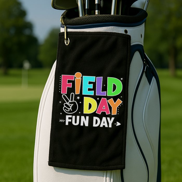 Field Day Fun Day Funny For Teacher Field Day 2025 Golf Towel