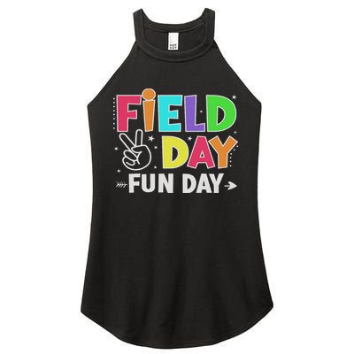 Field Day Fun Day Funny For Teacher Field Day 2025 Women's Perfect Tri Rocker Tank