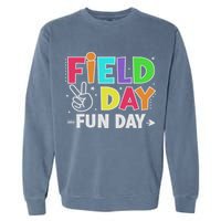 Field Day Fun Day Funny For Teacher Field Day 2025 Garment-Dyed Sweatshirt