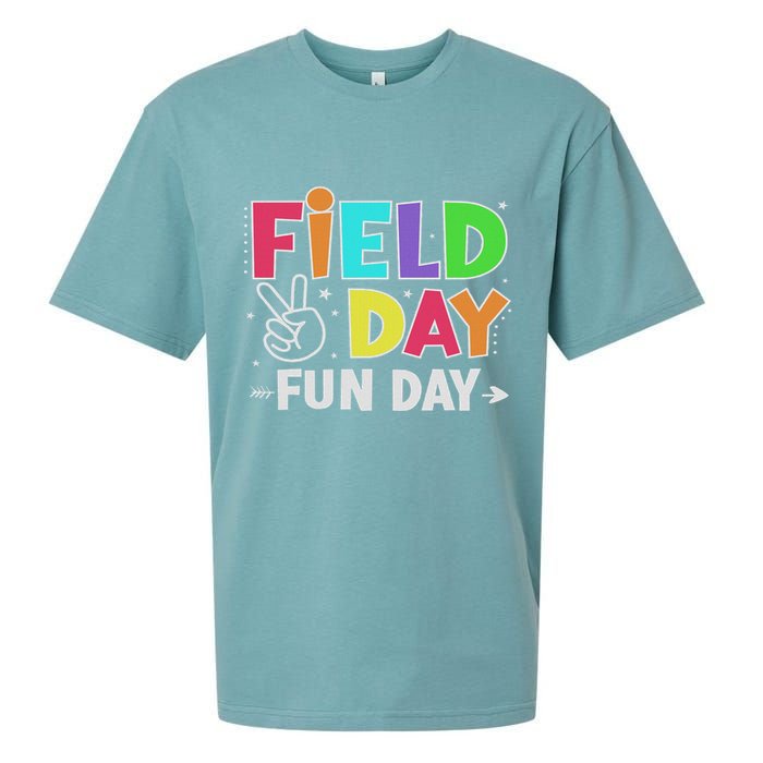 Field Day Fun Day Funny For Teacher Field Day 2025 Sueded Cloud Jersey T-Shirt