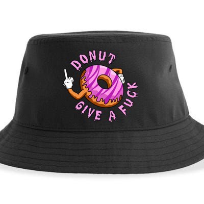 Funny Doughnut Funny Donut Sustainable Bucket Hat