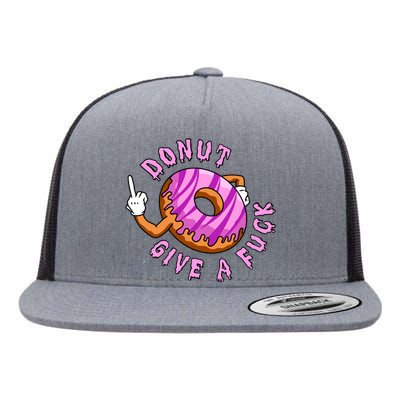 Funny Doughnut Funny Donut Flat Bill Trucker Hat