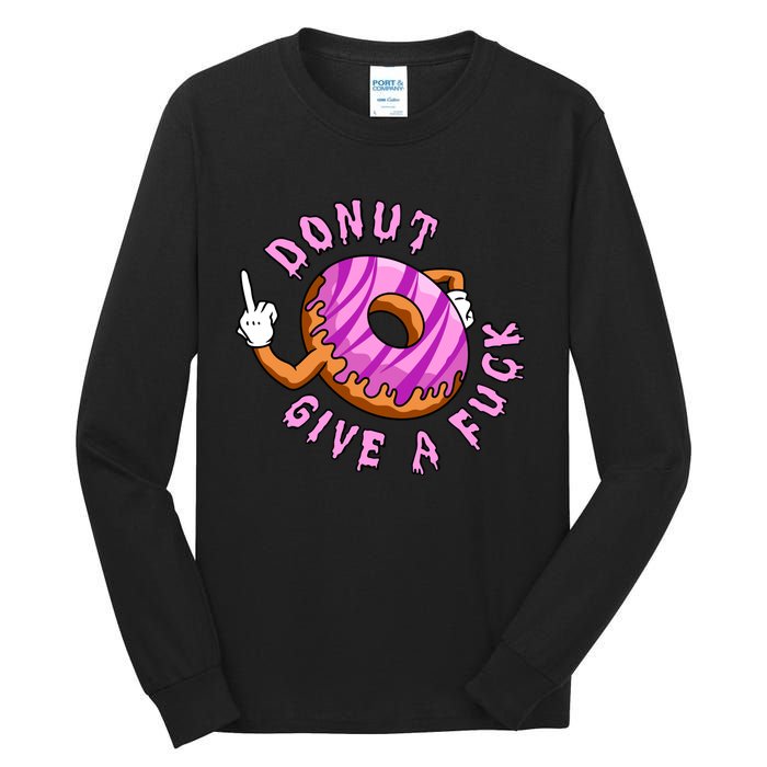 Funny Doughnut Funny Donut Tall Long Sleeve T-Shirt