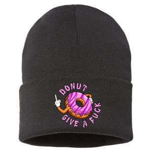 Funny Doughnut Funny Donut Sustainable Knit Beanie