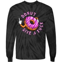 Funny Doughnut Funny Donut Tie-Dye Long Sleeve Shirt