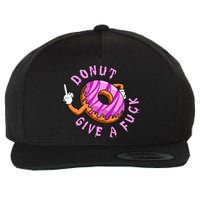 Funny Doughnut Funny Donut Wool Snapback Cap