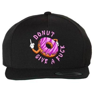 Funny Doughnut Funny Donut Wool Snapback Cap