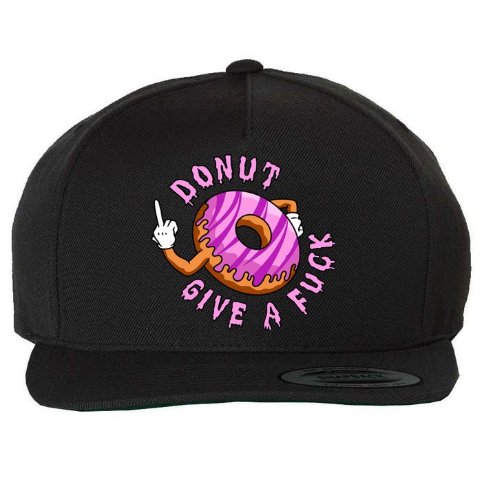 Funny Doughnut Funny Donut Wool Snapback Cap