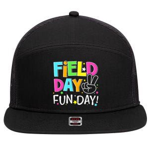 Field Day Fun Day Last Day Of School Teacher Student 7 Panel Mesh Trucker Snapback Hat