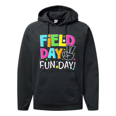 Field Day Fun Day Last Day Of School Teacher Student Performance Fleece Hoodie