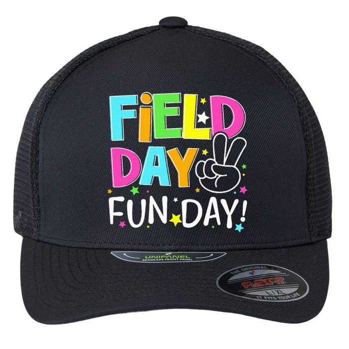 Field Day Fun Day Last Day Of School Teacher Student Flexfit Unipanel Trucker Cap