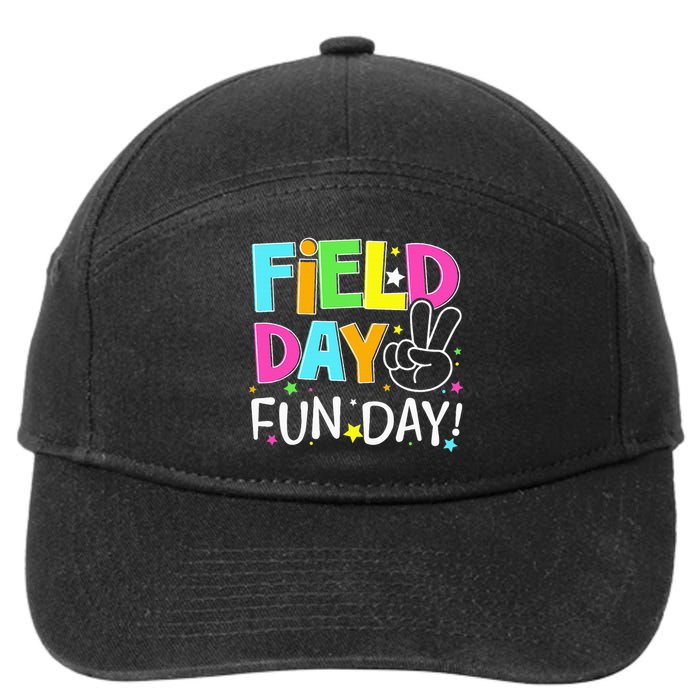 Field Day Fun Day Last Day Of School Teacher Student 7-Panel Snapback Hat