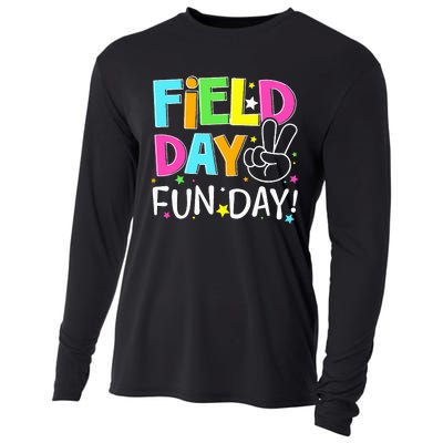 Field Day Fun Day Last Day Of School Teacher Student Cooling Performance Long Sleeve Crew