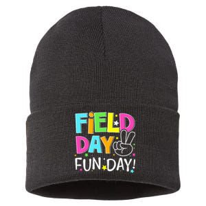 Field Day Fun Day Last Day Of School Teacher Student Sustainable Knit Beanie