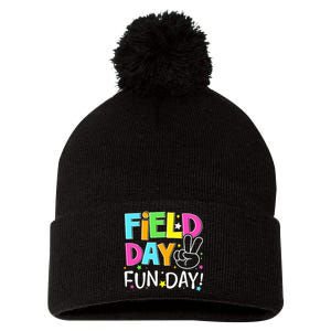 Field Day Fun Day Last Day Of School Teacher Student Pom Pom 12in Knit Beanie