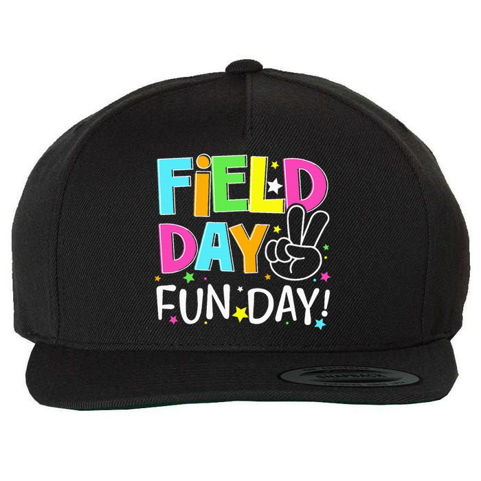 Field Day Fun Day Last Day Of School Teacher Student Wool Snapback Cap