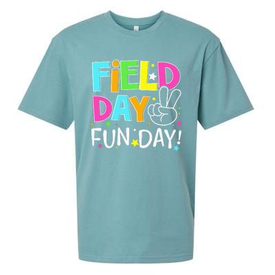 Field Day Fun Day Last Day Of School Teacher Student Sueded Cloud Jersey T-Shirt