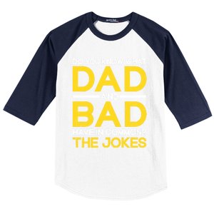 Fathers Day Funny Dad And Bad Common The Jokes Dad Jokes Gift Baseball Sleeve Shirt