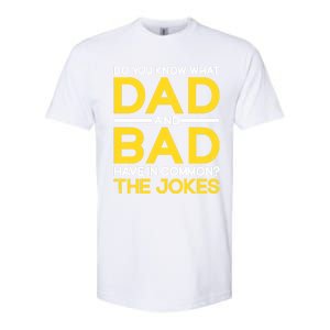 Fathers Day Funny Dad And Bad Common The Jokes Dad Jokes Gift Softstyle CVC T-Shirt