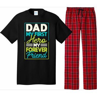 FatherS Day Fatherhood Daddy Appreciation Dad My First Hero Cute Gift Pajama Set