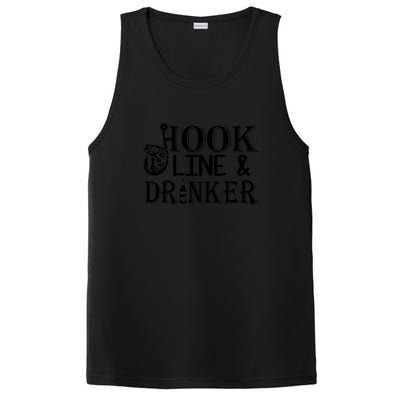 Father's Day Fishing Hook Line And Drinker Gift Fishing Dad PosiCharge Competitor Tank