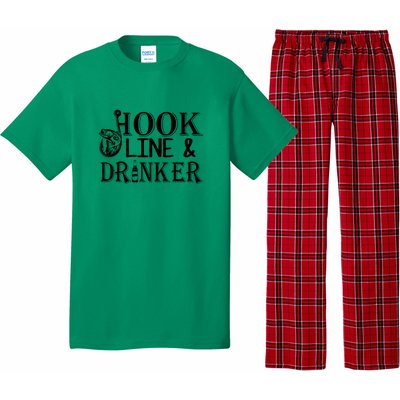 Father's Day Fishing Hook Line And Drinker Gift Fishing Dad Pajama Set