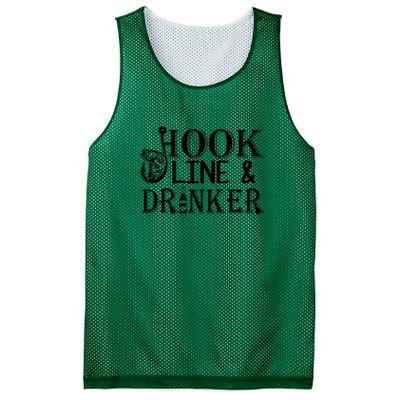 Father's Day Fishing Hook Line And Drinker Gift Fishing Dad Mesh Reversible Basketball Jersey Tank