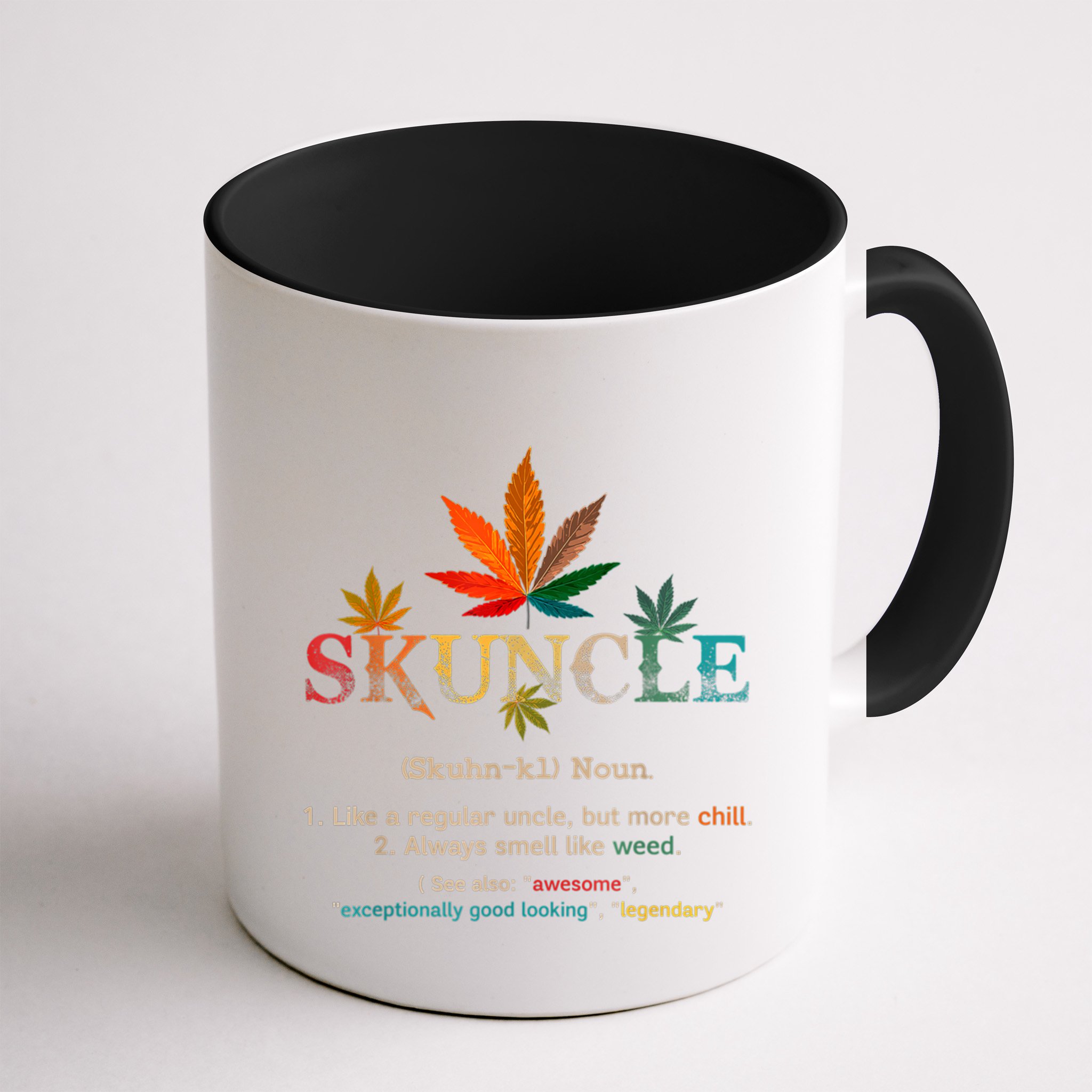 FatherS Day Funny Retro Vintage Uncle Wear Skuncle Skunkle Gift Mug