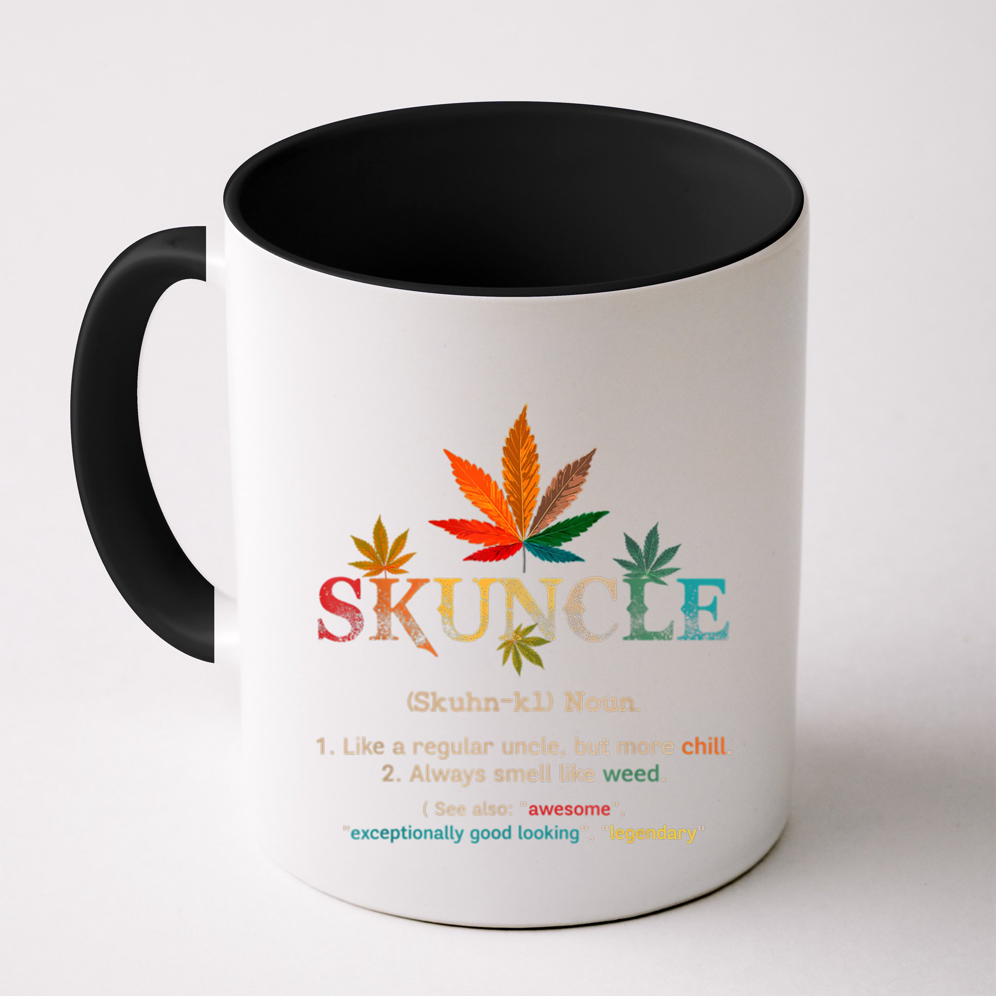 FatherS Day Funny Retro Vintage Uncle Wear Skuncle Skunkle Gift Mug