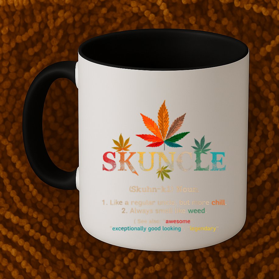 FatherS Day Funny Retro Vintage Uncle Wear Skuncle Skunkle Gift Mug