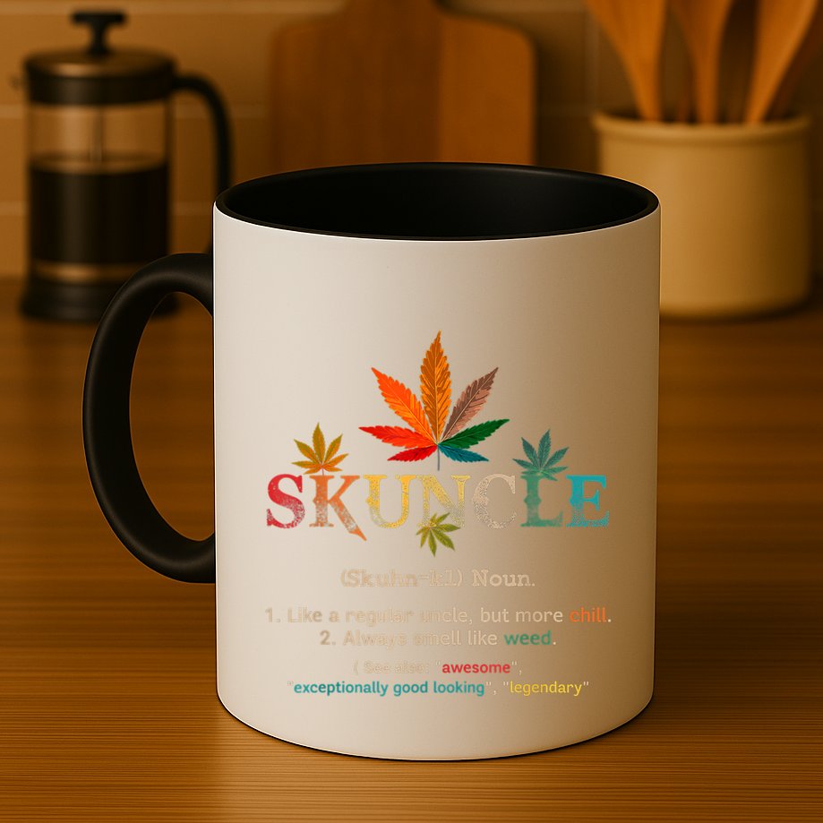 FatherS Day Funny Retro Vintage Uncle Wear Skuncle Skunkle Gift Mug