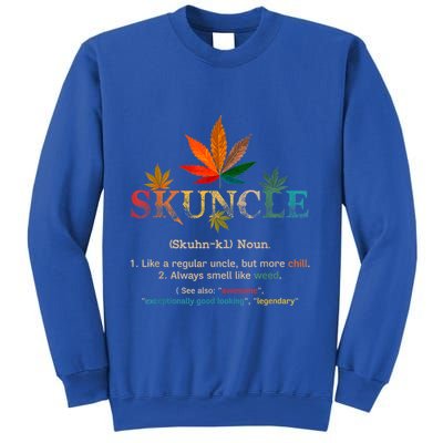 FatherS Day Funny Retro Vintage Uncle Wear Skuncle Skunkle Gift Sweatshirt
