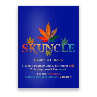 FatherS Day Funny Retro Vintage Uncle Wear Skuncle Skunkle Gift Poster