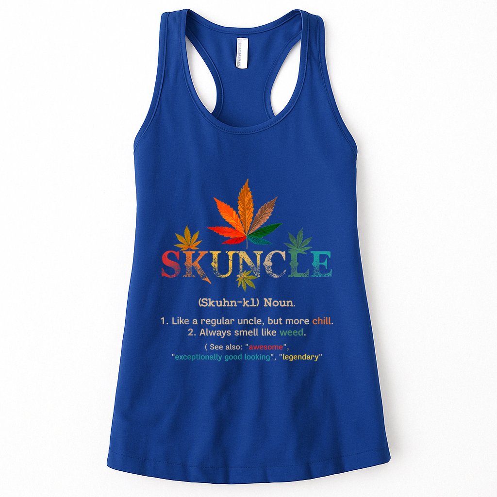 FatherS Day Funny Retro Vintage Uncle Wear Skuncle Skunkle Gift Womens Tank Top