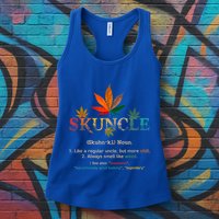 FatherS Day Funny Retro Vintage Uncle Wear Skuncle Skunkle Gift Womens Tank Top