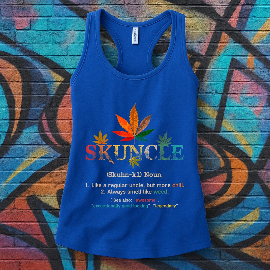 FatherS Day Funny Retro Vintage Uncle Wear Skuncle Skunkle Gift Womens Tank Top