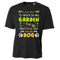 Funny dog For Gardener Garden Gardening dog Lovers Garden Cooling Performance Crew T-Shirt