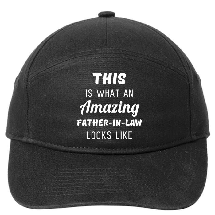 Funny Dad Fathers Day Gift From Daughter Son In Law 7-Panel Snapback Hat