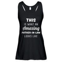 Funny Dad Fathers Day Gift From Daughter Son In Law Ladies Essential Flowy Tank