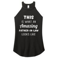 Funny Dad Fathers Day Gift From Daughter Son In Law Women's Perfect Tri Rocker Tank