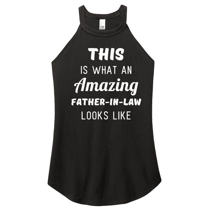 Funny Dad Fathers Day Gift From Daughter Son In Law Women's Perfect Tri Rocker Tank