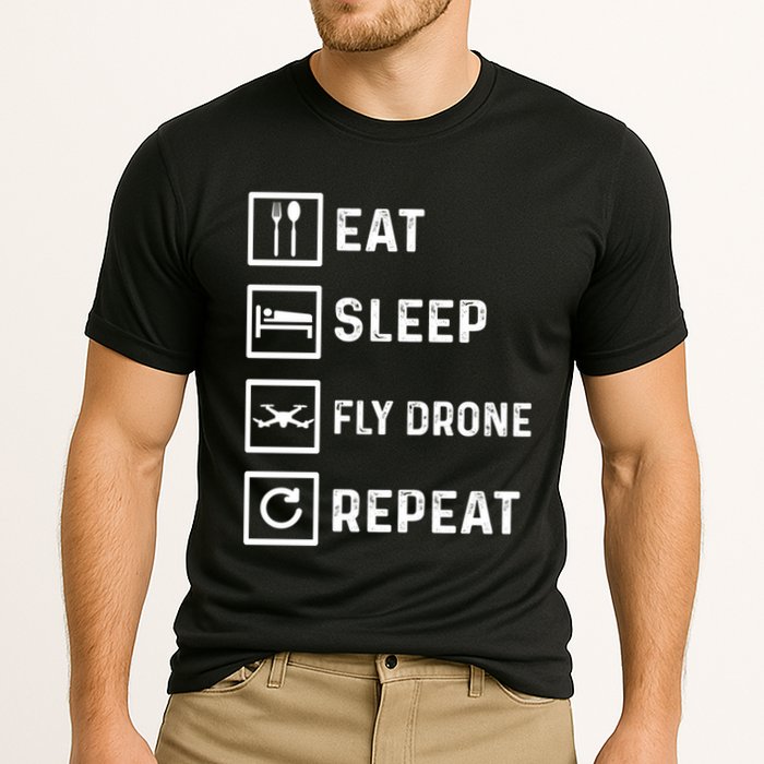 Funny Drone Flying Day Design Drones Pilot Gift Performance Shirt