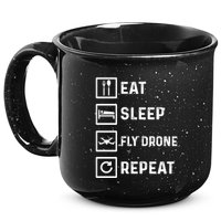 Funny Drone Flying Day Design Drones Pilot Gift 15oz Campfire Ceramic Mug