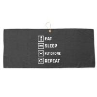 Funny Drone Flying Day Design Drones Pilot Gift Large Microfiber Waffle Golf Towel