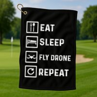 Funny Drone Flying Day Design Drones Pilot Gift Golf Towel
