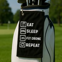Funny Drone Flying Day Design Drones Pilot Gift Golf Towel