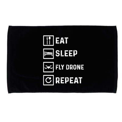 Funny Drone Flying Day Design Drones Pilot Gift Microfiber Hand Towel