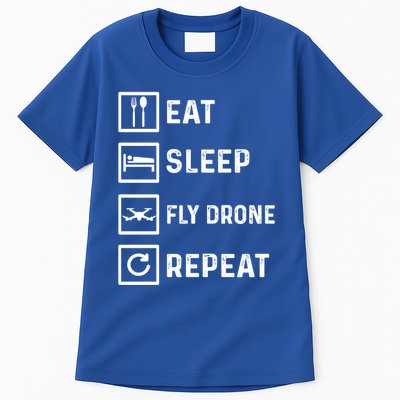Funny Drone Flying Day Design Drones Pilot Gift Tall T-Shirt