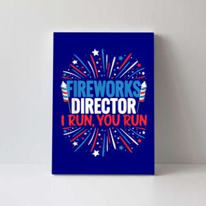 Fireworks Director Gift Funny 4th Of July Firework Director Gift Canvas